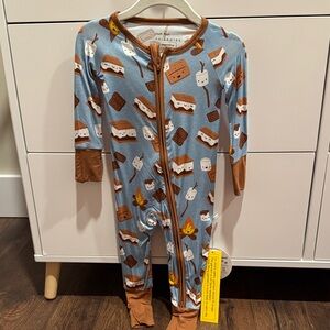 Little Sleepies S'mores Print 6-12